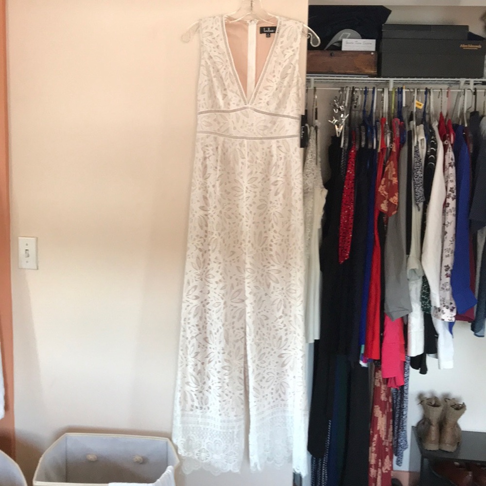 White lace jumpsuit